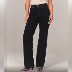 Abercrombie & Fitch Women's High Rise Jeans - Black
